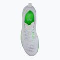 Men's running shoes Under Armour Velociti 4 white/white/hyper green 5