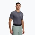 Men's training T-shirt Under Armour HG Armour Comp castlerock/white