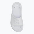 Women's slides Under Armour Locker V Slide white/white/white 5