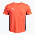 Children's football T-shirt Under Armour Challenger Train fire/downpour gray/white