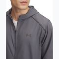 Men's running jacket Under Armour Storm Run Hooded castlerock/jet gray/reflective 3