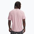 Men's training T-shirt Under Armour Tech Textured prime pink/black 2