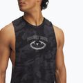 Men's Under Armour Project Rock Camo Tank anthracite/black/hyper green T-shirt 3