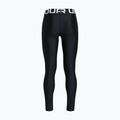 Children's training leggings Under Armour HeatGear white/black 2
