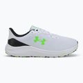 Men's running shoes Under Armour Charged Pursuit 4 white/black/hyper green 2