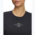 Women's T-shirt Under Armour Project Rock Campus black/white clay/hyper green 3