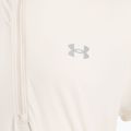 Men's running T-shirt Under Armour Trail Run Zip stone/noble gold/reflective 3