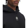 Men's sweatshirt Under Armour Curry Splash Hoodie black / white clay 3