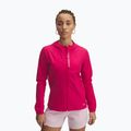 Women's running jacket Under Armour Outrun The Storm shaded fuchsia/reflective