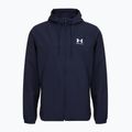 Men's jacket Under Armour Rival Woven Windbreaker midnight navy/midnight navy/white 3