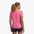 Under Armour Tech V-Twist women's training T-shirt super pink/white 2