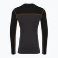 Men's thermal longsleeve Smartwool Classic Thermal Merino Base Layer Colorblock Crew Boxed charcoal/honey gold 5