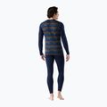 Men's thermal base layer sweatshirt Smartwool Merino 250 Baselayer Crew Boxed deep navy geo peaks 2