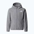 Children's fleece sweatshirt The North Face Teen Glacier Full Zip Hoodie mid grey heather