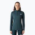Women's T-shirt The North Face Flex 1/4 Zip Slim deep cypress