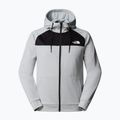 Men's sweatshirt The North Face Reaxion Fleece Full Zip Hoodie high rise grey light heather