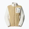 Women's fleece sweatshirt The North Face Yumiori Full Zip khaki stone/white dune