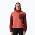 The North Face women's Yumiori 1/4 Zip sweatshirt mars dust/sumac/solar flare