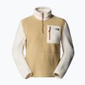 The North Face women's Yumiori 1/4 Zip sweatshirt khaki stone/white dune/utility brown 4