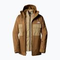 Men's snowboard jacket The North Face Fourbarrel Triclimate utility brown/khaki 8
