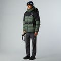 Men's down jacket The North Face Diablo Down 2.0 Hoodie bark mist/black heather 2