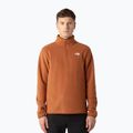 Men's fleece sweatshirt The North Face Glacier Fleece 1/4 Zip burnt umber