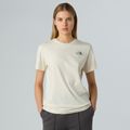 The North Face women's Box Nse Relaxed white dune/slate moss t-shirt