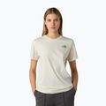 The North Face women's Box Nse Relaxed white dune/slate moss t-shirt