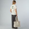 The North Face women's Box Nse Relaxed white dune/slate moss t-shirt 2