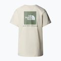 The North Face women's Box Nse Relaxed white dune/slate moss t-shirt 5