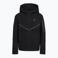 Children's sweatshirt Nike Sportswear Tech Fleece Full Zip black/black/black 7