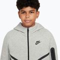 Children's Nike Sportswear Tech Fleece Full-Zip sweatshirt dark grey heather/black/black 4