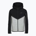 Children's sweatshirt Nike Sportswear Tech Fleece Full Zip dark grey heather/black/black/black 9