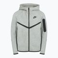 Children's sweatshirt Nike Sportswear Tech Fleece Full-Zip dark grey heather/black/black 9