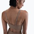 Training bra Nike Alate Medium Support Longline mink brown/white 5