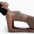 Training bra Nike Alate Medium Support Longline mink brown/white 6