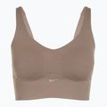 Training bra Nike Alate Medium Support Longline mink brown/white 8