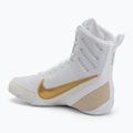 Nike Machomai 3 white/metallic gold boxing shoes 3