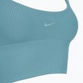 Training bra Nike Zenvy Rib Light Support smokey blue/white 3