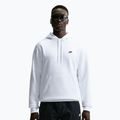 Men's sweatshirt Nike Club Pullover Hoodie white/white/black