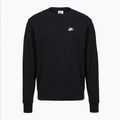 Men's sweatshirt Nike Club Fleece Crew black/white 5