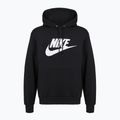 Men's sweatshirt Nike Club Pullover Hoodie black/black/white 6