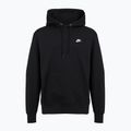 Men's sweatshirt Nike Club Pullover Hoodie black/black/white 6