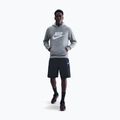 Men's sweatshirt Nike Club Pullover Hoodie dark grey heather/light smoke grey/white 2