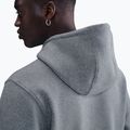 Men's sweatshirt Nike Club Pullover Hoodie dark grey heather/light smoke grey/white 5