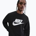 Men's sweatshirt Nike Sportswear Club Graphic Fleece Crew black/white 4