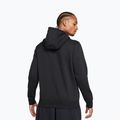 Men's sweatshirt Nike Club Full Zip Hoodie black/black/white 3