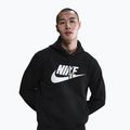 Men's sweatshirt Nike Club Pullover Hoodie black/black/white