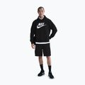 Men's sweatshirt Nike Club Pullover Hoodie black/black/white 2
