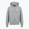 Men's sweatshirt Nike Club Full Zip Hoodie dark grey heather/light smoke grey/white 6